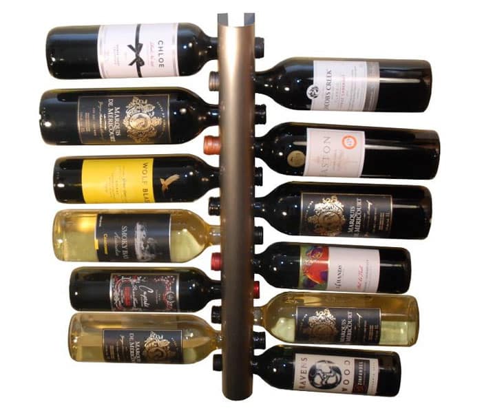 12 bottle metal wine rack