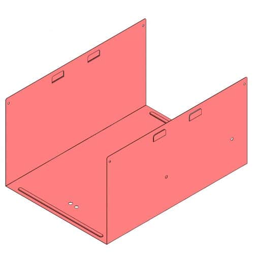 Flat Knockdown I.C. Box, Part A #1233-1, #1233-1-10 & #1233-1-11