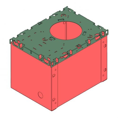 I.C. Box  & Plaster Frame #1251-3 L:10, W:7-3/8, H:7