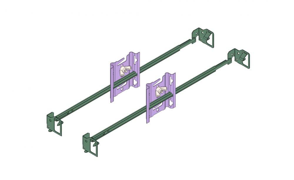 Ensemble de supports chenille et barres de suspension #1054/1287K