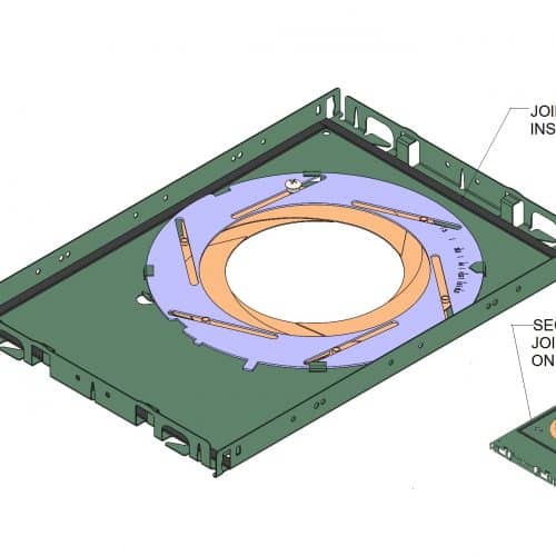 Ultra Airtight Shutter™ Round Plaster Frame #1286-SHUT-RD