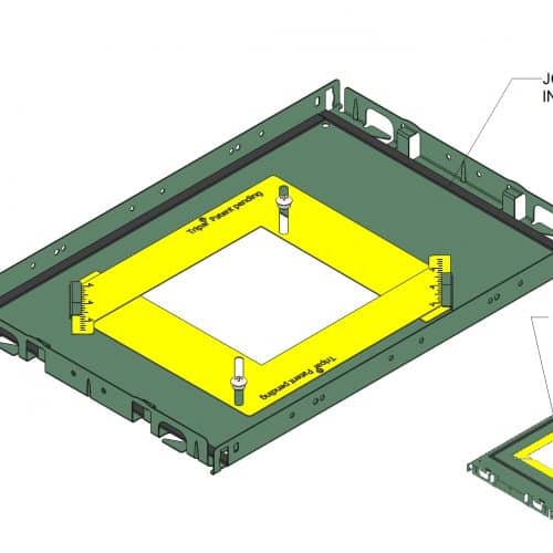 Ultra Airtight Shutter™ Square Plaster Frame #1286-SHUT-SQ