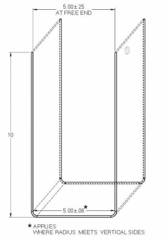 sheet metal fabrication bend example
