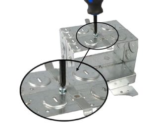 junction box lock with #8-32 self tapping screw